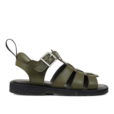 Sandal with buckle closure and Angulus logo tape