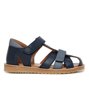 Colourblock sandal with adjustable velcro closure