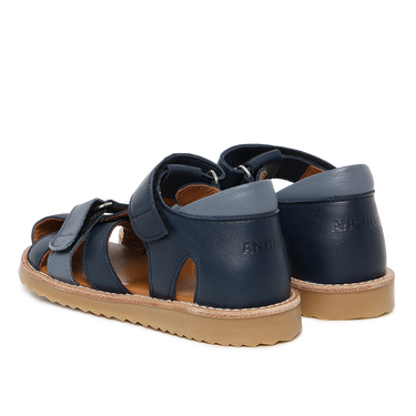 Colourblock sandal with adjustable velcro closure