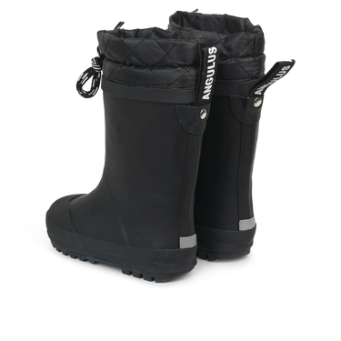 Rubber boot with wool lining