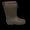 Rubber boot with wool lining