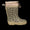 Rubber boot with wool lining