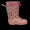 Rubber boot with wool lining