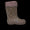 Rubber boot with wool lining