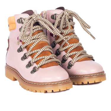 Colorblock TEX-boot with contrast eyelets