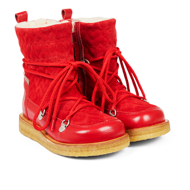 TEX-boot with hearts, laces and zipper