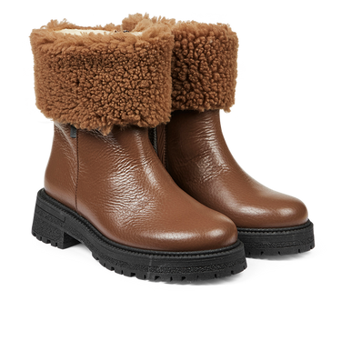 TEX Boot with fur hem and zipper