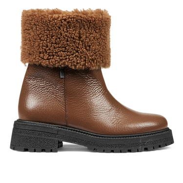 TEX Boot with fur hem and zipper