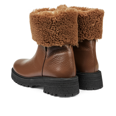 TEX Boot with fur hem and zipper