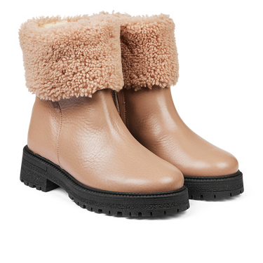 TEX Boot with fur hem and zipper