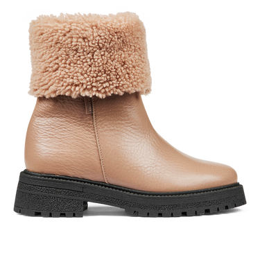 TEX Boot with fur hem and zipper