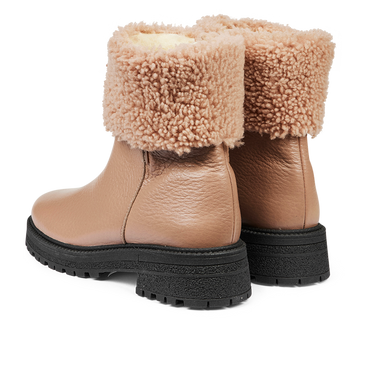 TEX Boot with fur hem and zipper