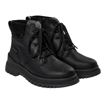 TEX Lace-up boot with zipper