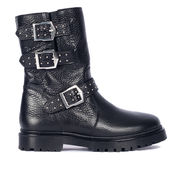 TEX-boot with biker-inspired buckle details