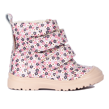 TEX-boot with merino wool lining and floral print