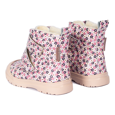 TEX-boot with merino wool lining and floral print
