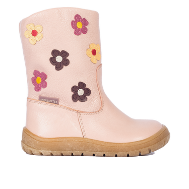 TEX-boot with wool lining and flower applications