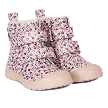 TEX-boot with floral print and wool lining