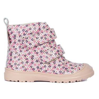 TEX-boot with floral print and wool lining