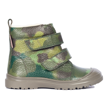 TEX-boot with camouflage print and wool lining