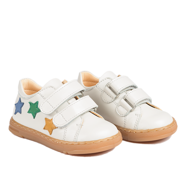 Sneaker with star applications and velcro closure