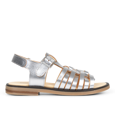 Sandal with buckle and velcro