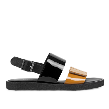 Sandal with plateau sole