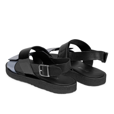 Sandal with plateau sole