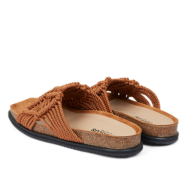 Crochet slip-in footbed sandal