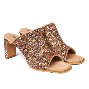 mule in sparkling glitter