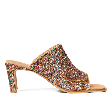 mule in sparkling glitter