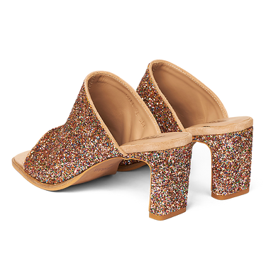 mule in sparkling glitter