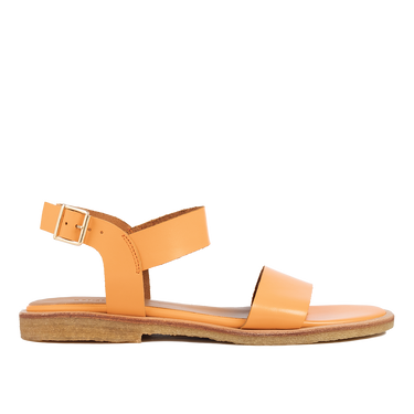 Sandal with gold buckle