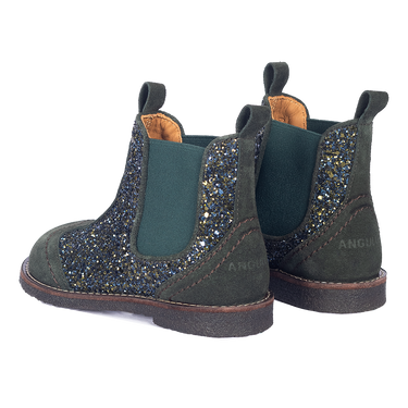 Chelsea boot with sparkling glitter