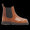 Chelsea boot with brogue hole pattern