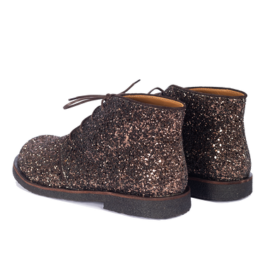 Desert boot in sparkling glitter