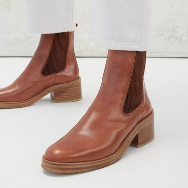 Chelsea boot with block heel