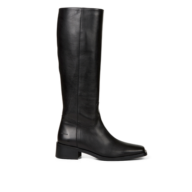 High-leg boot with zipper