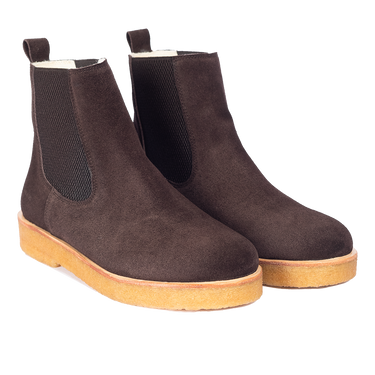 Chelsea boot with wool lining