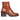 Block heel boot with zipper