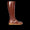 Long shafted leather boot with a spacious fit