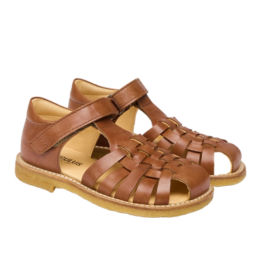 Braid sandal with adjustable velcro closure